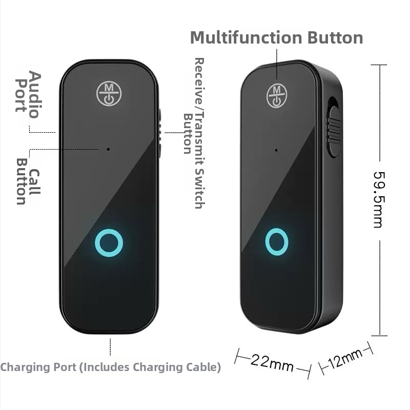 Bluetooth adapters divējā funkcija: raidītājs un uztvērējs, 3.5 mm interfeiss, Bluetooth 6.0, modelis C28