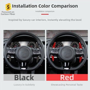 Интериорни лостчета за смяна на скоростите на волана от реален карбон — Salsa Carbon Fiber, за Kia Stinger, код Bp-qy-617