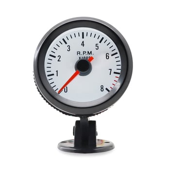 LED ekrano automobilių tachometras, modelis 6030BL-B, 12V DC, diapazonas 0–8000 RPM, ABS plastiko korpusas