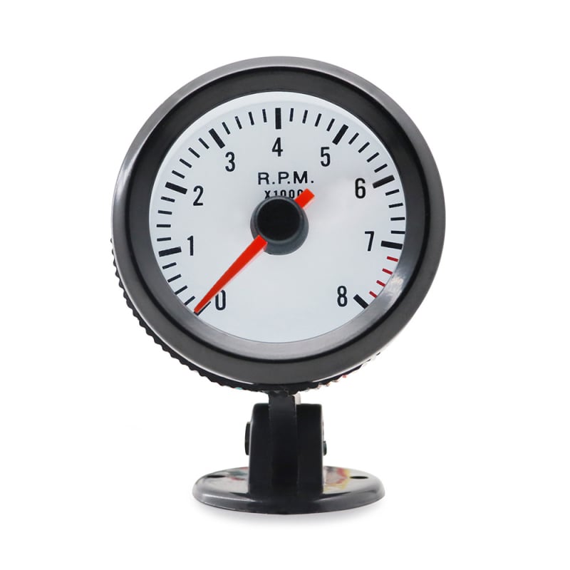 LED ekrano automobilių tachometras, modelis 6030BL-B, 12V DC, diapazonas 0–8000 RPM, ABS plastiko korpusas