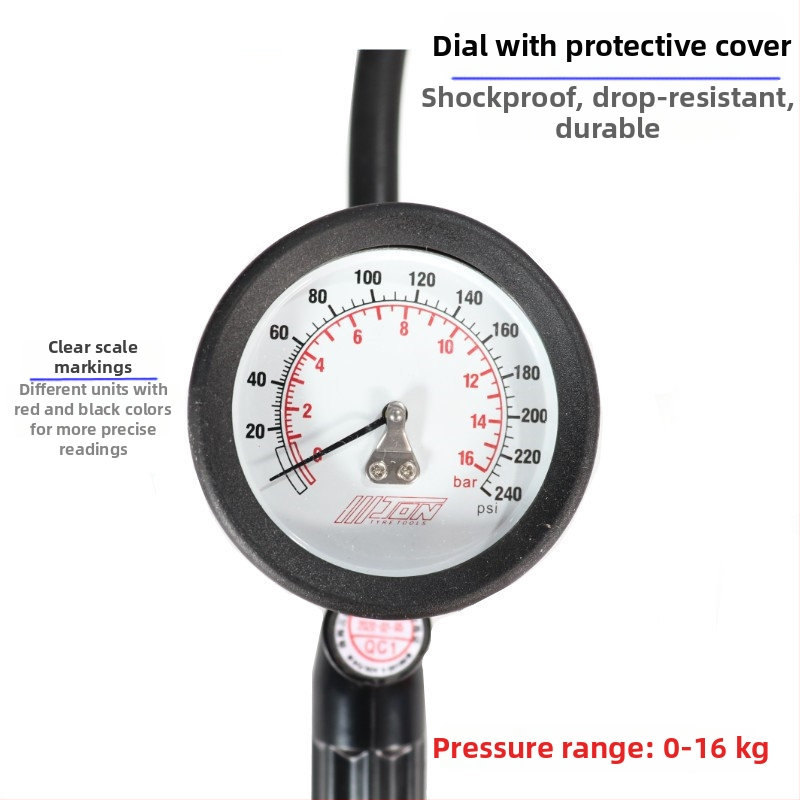 Μετρητής πίεσης ελαστικών αυτοκινήτου με ψηφιακή οθόνη, εύρος 0-16 kg, διακριτική ανάλυση 0.01, πολλαπλές μονάδες μέτρησης, μοντέλο 916