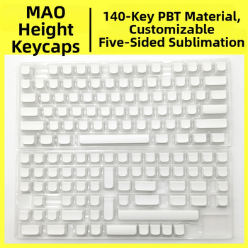 Keycaps mehāniskajām tastatūrām – Mao Cat Head, PBT materiāls, piecu pušu sublimācija, pielāgota apstrāde pēc zīmējumiem, kaķa galvas forma