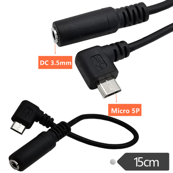 ERE adapterio kabelis Micro USB į 3,5 mm garso išvestį, modelis YR-USBAV-4-03
