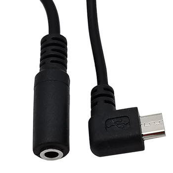ERE adapterio kabelis Micro USB į 3,5 mm garso išvestį, modelis YR-USBAV-4-03