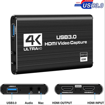 4K USB 3.0 video uztveres karte HU3.0 Switch/PS4, 4K60Hz MS2131 čips