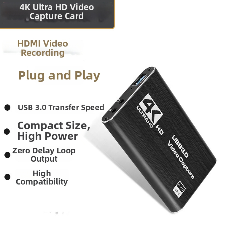 4K USB 3.0 video uztveres karte HU3.0 Switch/PS4, 4K60Hz MS2131 čips