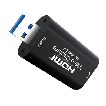 USB 3.0 video uzņemšanas karte ar HDMI 4K 30Hz un USB 3.0 1080p 60Hz, MS2130 čipset, HDMI/USB saskarne, saderīgs ar visām operētājsistēmām