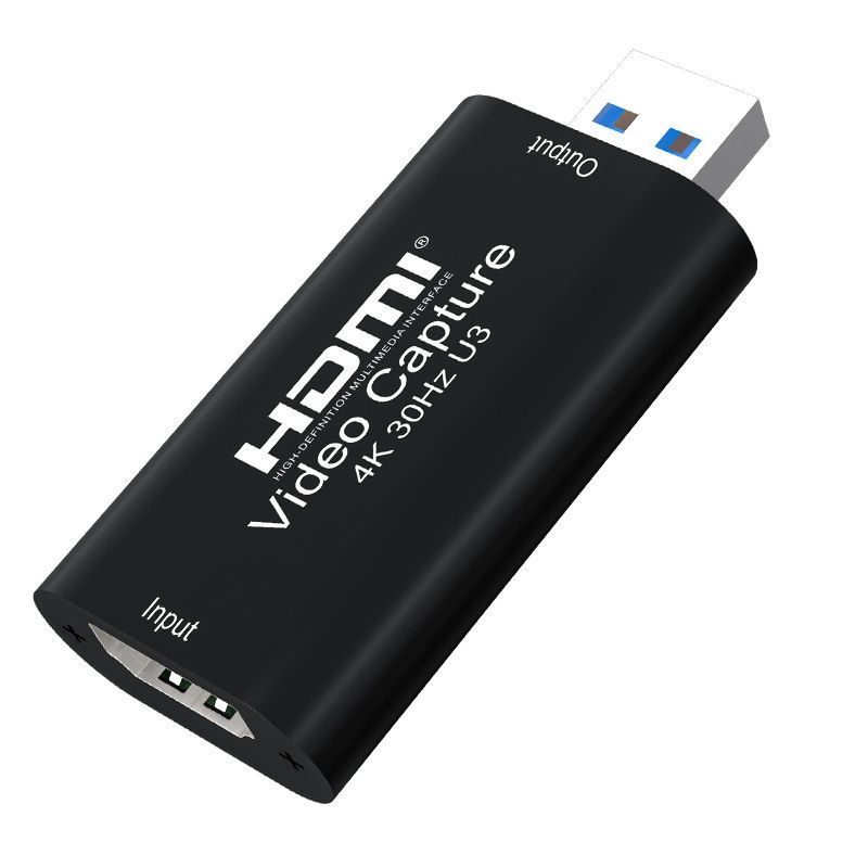 USB 3.0 video uzņemšanas karte ar HDMI 4K 30Hz un USB 3.0 1080p 60Hz, MS2130 čipset, HDMI/USB saskarne, saderīgs ar visām operētājsistēmām