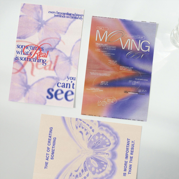 Apsveikumu kartīšu komplekts – 10 gab., zīmols Pick-up, pārklāts papīrs, vienkāršs un mūsdienīgs stils, Amerikas kinomākslas plakāti