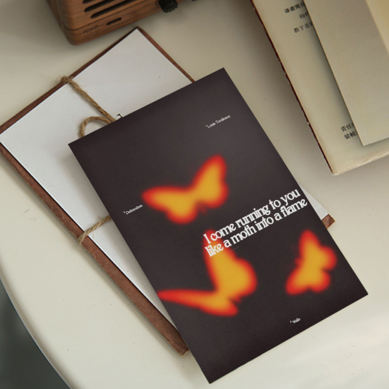 Apsveikumu kartīšu komplekts – 10 gab., zīmols Pick-up, pārklāts papīrs, vienkāršs un mūsdienīgs stils, Amerikas kinomākslas plakāti