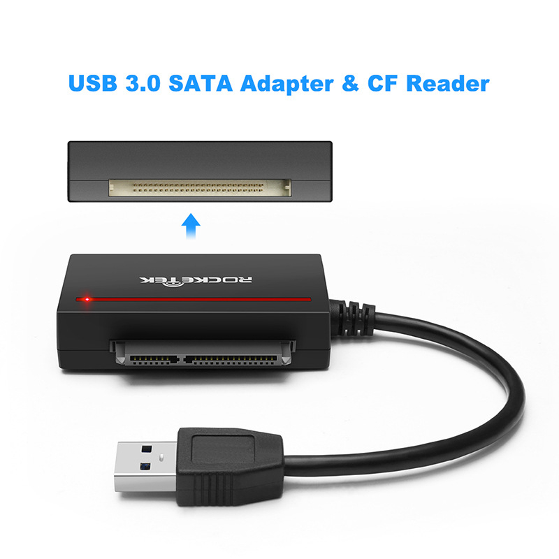 Rt-cfst1 USB 3.0 mitmekülgne mälukaartide lugeja dokkimisjaamaga CF/SATA adapteriga – väline paigaldus | OEM kättesaadav