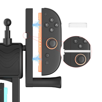 Grip za ručicu za ribolov za Nintendo Switch 2. generaciju Joy-Con, model HBS-2837, ABS materijal, pakiranje 1 kom, pojednostavljena verzija