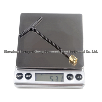 Antena de transmisie ExpressLRS 2.4 GHz, tip T omnidirecțional, model zrc-hfpv07, câștig 1.7, impedanță 50 Ω