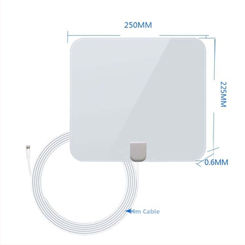 CJH-158C Iekšējā TV antena – palielinājums 25 dB, frekvenču diapazons 174–240/470–862 MHz, 75 ohmi, SWR ≤ 1,5