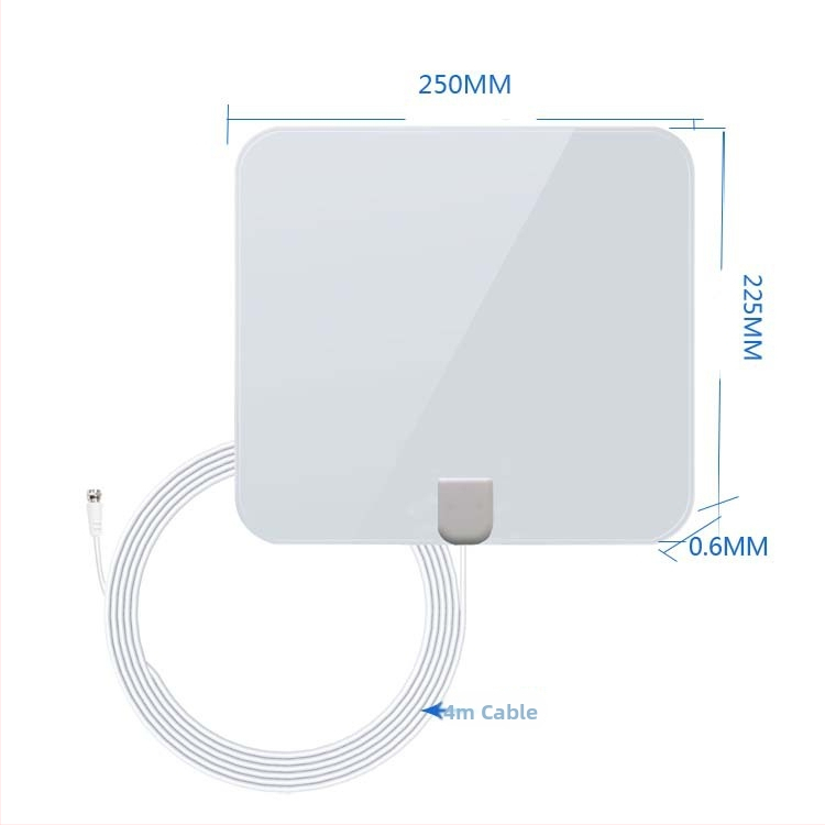 CJH-158C Iekšējā TV antena – palielinājums 25 dB, frekvenču diapazons 174–240/470–862 MHz, 75 ohmi, SWR ≤ 1,5