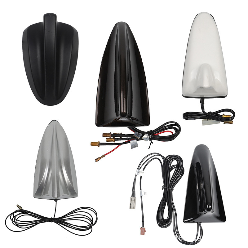 Shark Fin auto antena ar FM uztvērēju, GPS un TV – 12V, vītne uzstādīšana, 30 000 stundu kalpošanas laiks