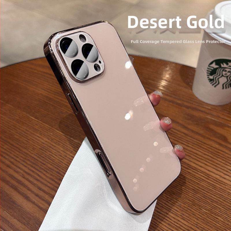 balasha aizsargapvalks Apple iPhone, ciets korpuss, elektroplēšanas virsma, saderīgs ar Apple ierīcēm