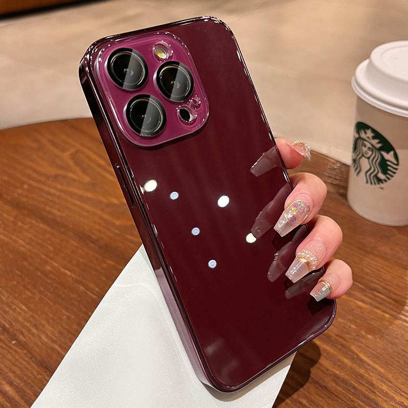 balasha aizsargapvalks Apple iPhone, ciets korpuss, elektroplēšanas virsma, saderīgs ar Apple ierīcēm