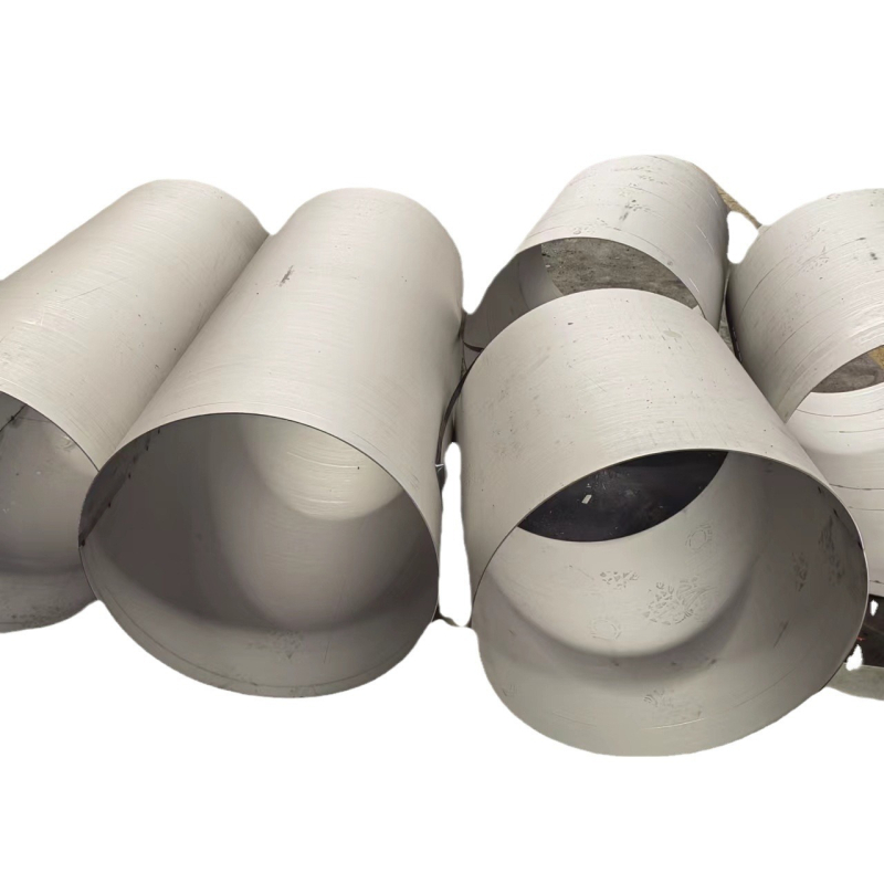 304 nerūsējošā tērauda lokšņu ruļļa, apaļš, velmēts, konisks savienojums, lāzera griešana loksnēm, virsma No.1