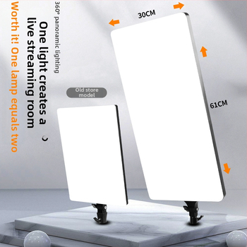 Studijos apšvietimas tiesioginiams srautui, selfie ir fotografijai/videomaterialams, 100W, modelis RL-32, 220V, trys spalvų temperatūros, apdorojimas ir pritaikymas