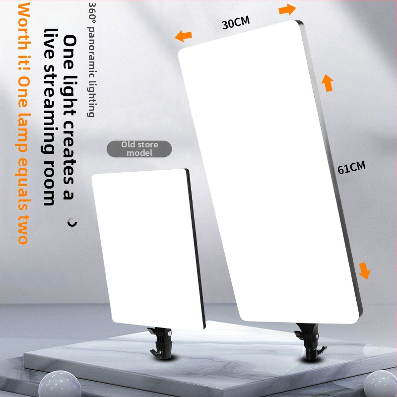 Studijos apšvietimas tiesioginiams srautui, selfie ir fotografijai/videomaterialams, 100W, modelis RL-32, 220V, trys spalvų temperatūros, apdorojimas ir pritaikymas