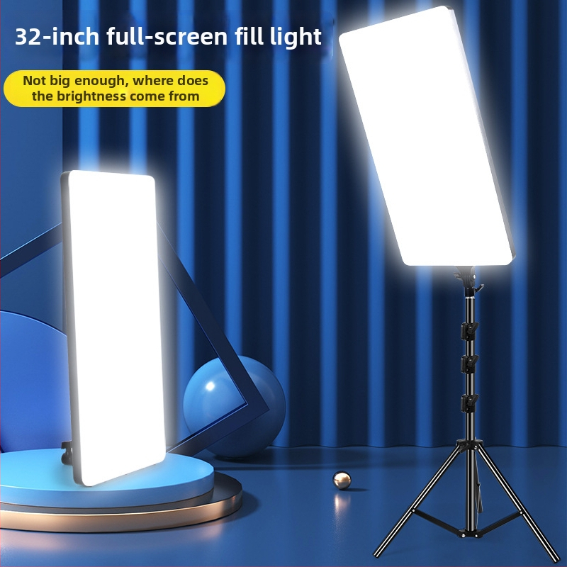 Studijos apšvietimas tiesioginiams srautui, selfie ir fotografijai/videomaterialams, 100W, modelis RL-32, 220V, trys spalvų temperatūros, apdorojimas ir pritaikymas