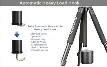 Teleskopiskais statīva rāmis bez PTZ galvas (Modeļa 6663, 4 sadaļas)