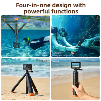 Πλωτό τρίποδο για selfie για GoPro, DJI και Insta360 (TELESIN; Μοντέλο S1-tss-02; Υλικό: Πλαστικό + κράμα αλουμινίου; Καθολική συμβατότητα)