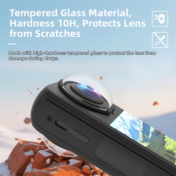 Προστατευτικό Καθρέφτης Insta360x4 Air — ABS + γυαλί θερμής πήξης, συμβατό με Insta360x4 Air, προσαρμόσιμο λογότυπο, σετ 2 τεμαχίων