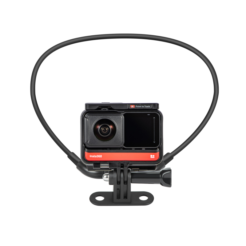 STARTRC Στήριγμα λαιμού για κάμερες δράσης: συμβατό με Action 2, OSMO Action, FIMI Palm 2/Palm και GoPro; κατασκευή από ABS + σιλικόνη + αλουμίνιο; περιλαμβάνει στηριγμα λαιμού, κλιπ για κινητό, GoPro προσαρμογέα τρίποδου, M5 βίδες και 3 οδηγούς ράβδων.