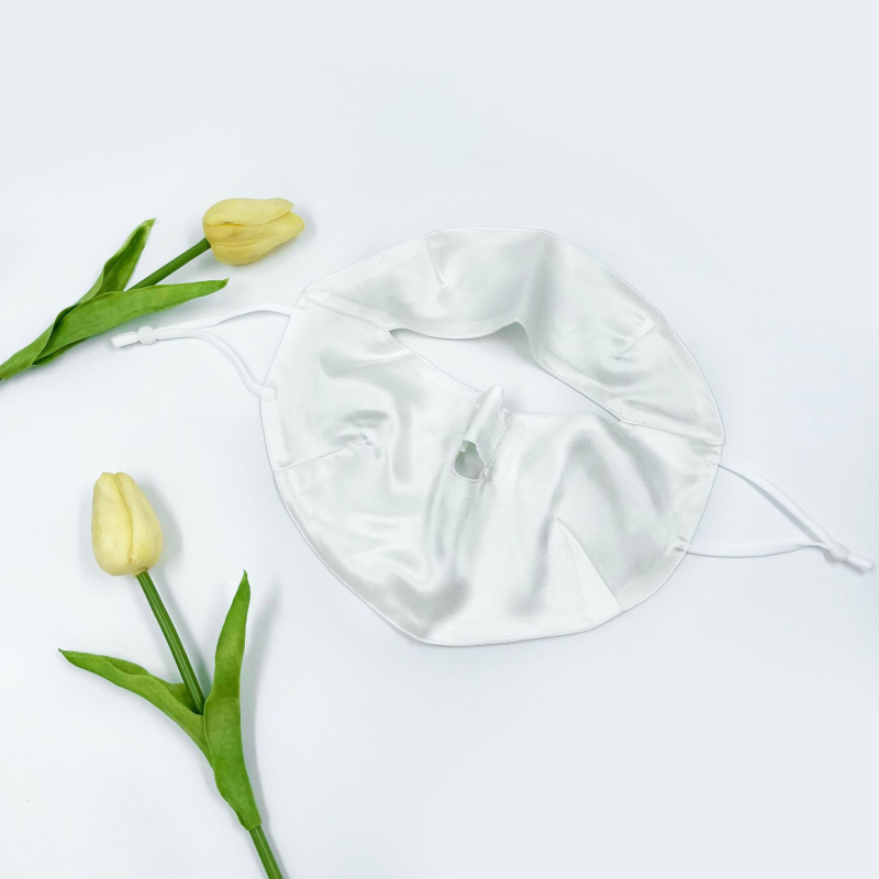 Šilko saulės kaukė su hialurono rūgštimi vasarai, unisex, UV apsauga