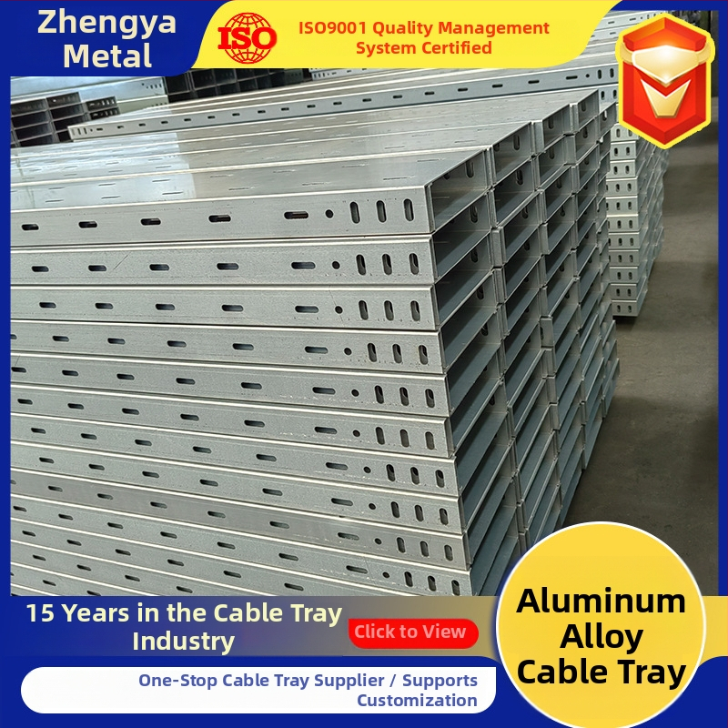 Pielāgota ugunsizturīga alumīnija sakausējuma kabelu plaukta, trough tips, enerģijas sadalei, pēc pasūtījuma