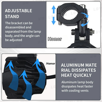 LED svjetlo za maglu za motor — 120W, 12V, 3000 lm, 6000K, model LY-AFL-BM003