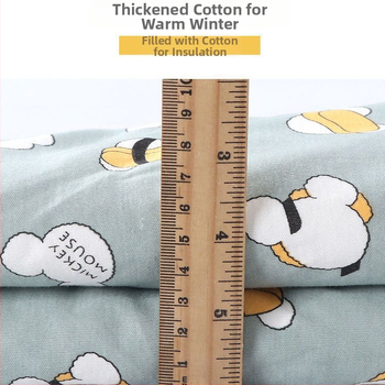 Бебешки спален чувал, ръчна изработка от памук, зимен удебелен, с разделени крака, против ритане