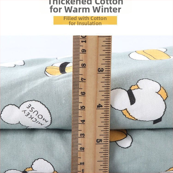 Бебешки спален чувал, ръчна изработка от памук, зимен удебелен, с разделени крака, против ритане