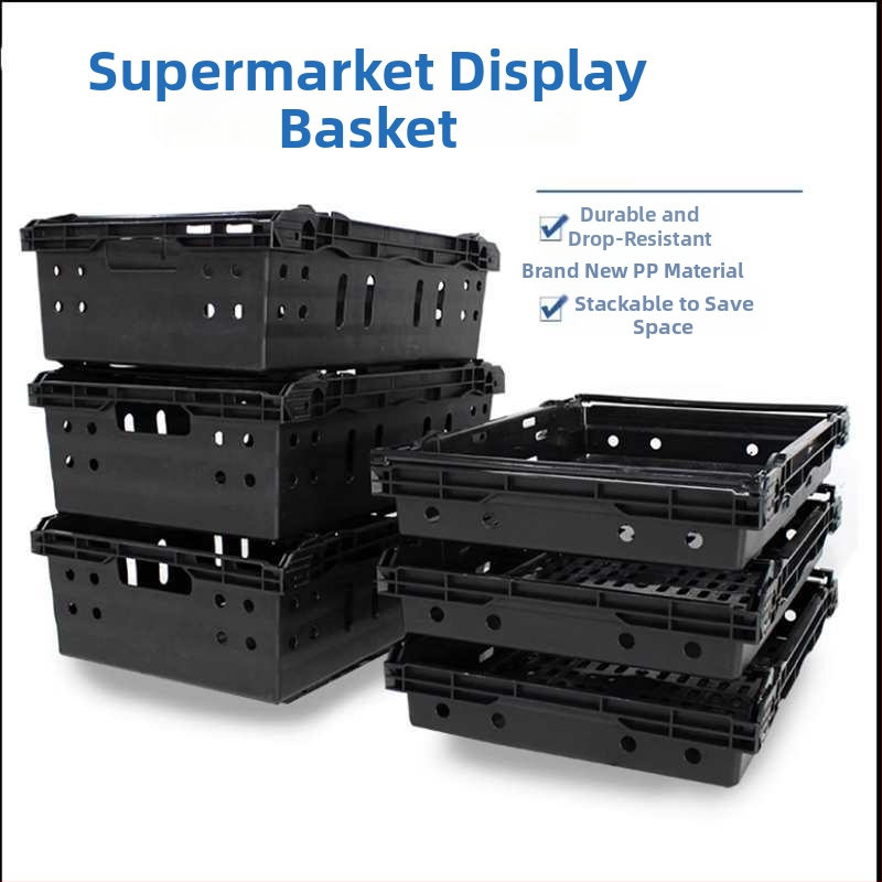 Plastmasas grozs dārzeņiem un augļiem izstādīšanai, saliekams