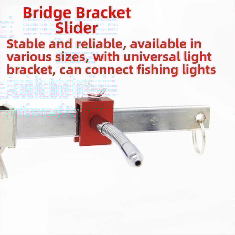 Риболовен комплект с държач за мост/рафт, универсален плъзгач и конектор за риболов със преносима лампа; Марка Fisherman's Treasure, Компонент 6927754884, Категория Риболовни пособия, Материал алуминиева сплав