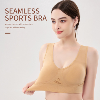 Bešiu jogos sportinė liemenėlė – iškirptė su iškirpte, kvėpuojanti, 3/4 kaušelis, Kaušelių tipas: viršutinis plonas / apatinis storesnis, Krūtinės ilgis, Nailonas