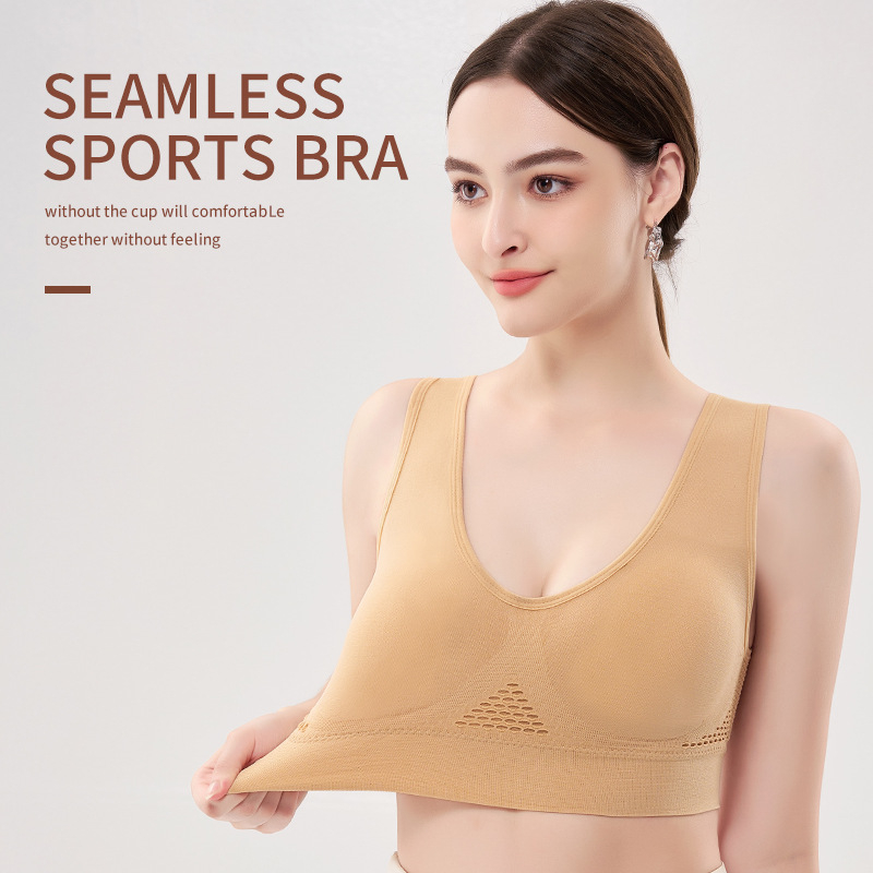 Bešiu jogos sportinė liemenėlė – iškirptė su iškirpte, kvėpuojanti, 3/4 kaušelis, Kaušelių tipas: viršutinis plonas / apatinis storesnis, Krūtinės ilgis, Nailonas