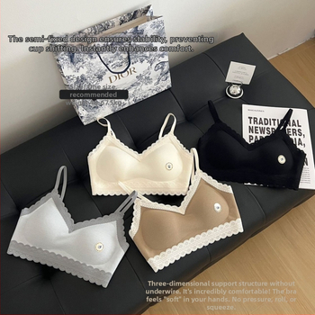 Krūšturis bez muguras, 3/4 kauss, plāni veidoti kausi, bez aizdare, fiksētas dubultās siksnas