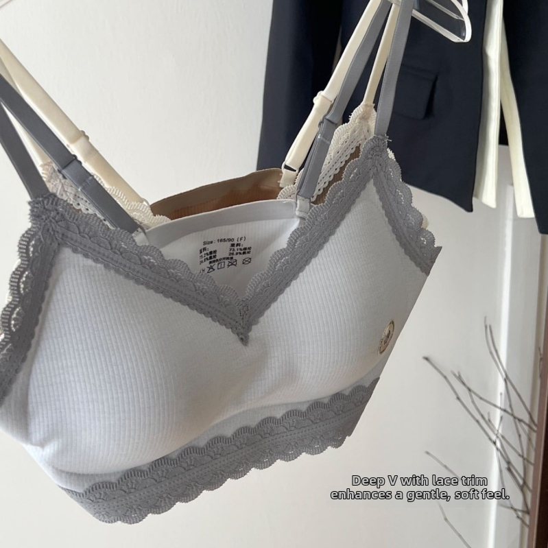 Krūšturis bez muguras, 3/4 kauss, plāni veidoti kausi, bez aizdare, fiksētas dubultās siksnas