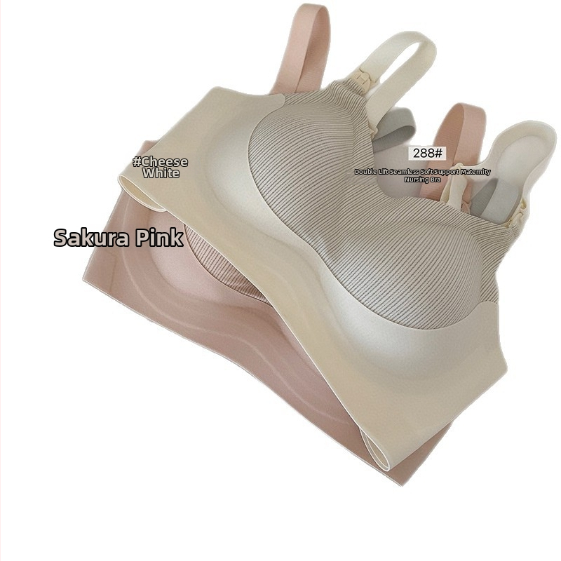 Laktācijas krūšturis ar priekšējo sprādzi, dubultais pacēlājs, pret kritumu, plānas formētas kausi, pēc dzemdībām