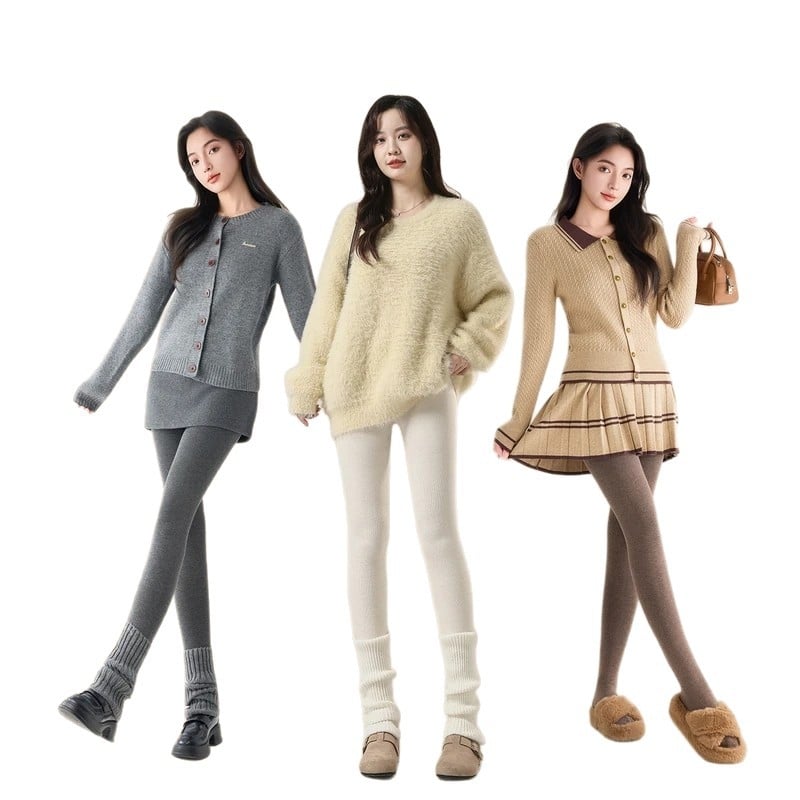 Дамски чорапогащи от найлон, топли и плътни, вталяващ ефект, за есенно-зимния сезон