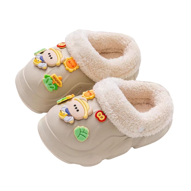 Детски пантофи с Cartoon мотив, EVA горна част и подметка, унисекс, зима, противохлъзгави, топли