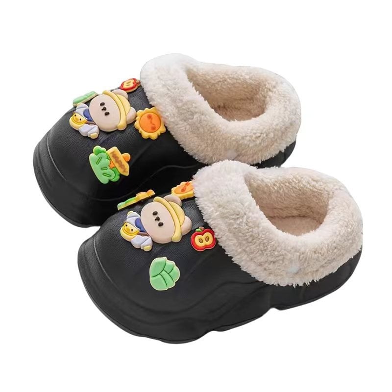 Детски пантофи с Cartoon мотив, EVA горна част и подметка, унисекс, зима, противохлъзгави, топли