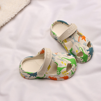 Детски EVA сандали с мультяшен принт — дебела подметка, EVA горна част и подметка, за деца 1–12 години, лято