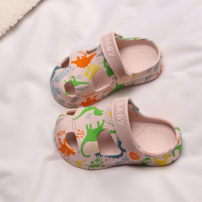 Детски EVA сандали с мультяшен принт — дебела подметка, EVA горна част и подметка, за деца 1–12 години, лято