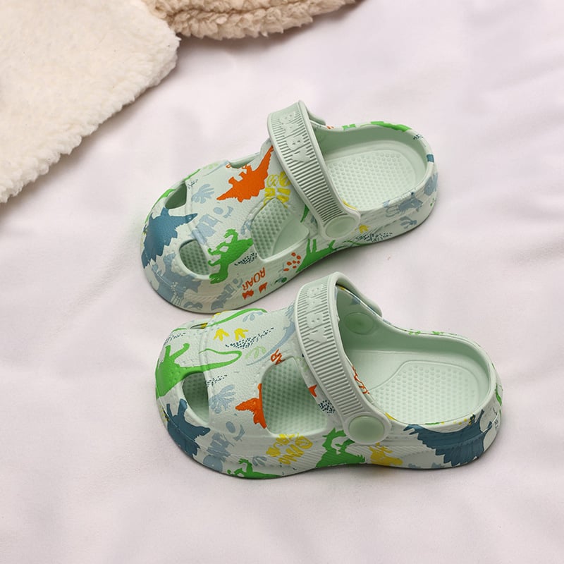 Детски EVA сандали с мультяшен принт — дебела подметка, EVA горна част и подметка, за деца 1–12 години, лято