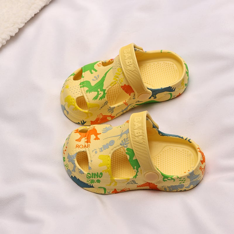 Детски EVA сандали с мультяшен принт — дебела подметка, EVA горна част и подметка, за деца 1–12 години, лято