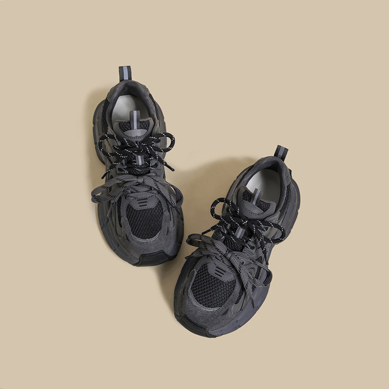 Dječje tenisice dad shoes - lagane, jednofarbni gornji dio od super vlakana, potplat od gume/plastike, za uzrast 7–16 godina, zima, proljeće i jesen